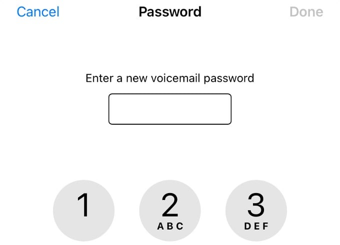 set new voicemail password iphone