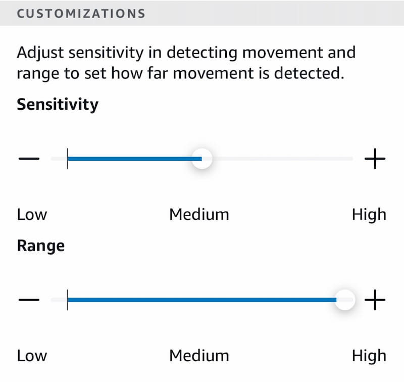 Alexa Motion Detection Customization