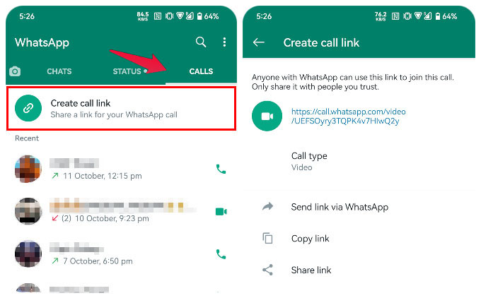 WhatsApp Group Calls Invite Link for WhatsApp Meetings and Conference Calls