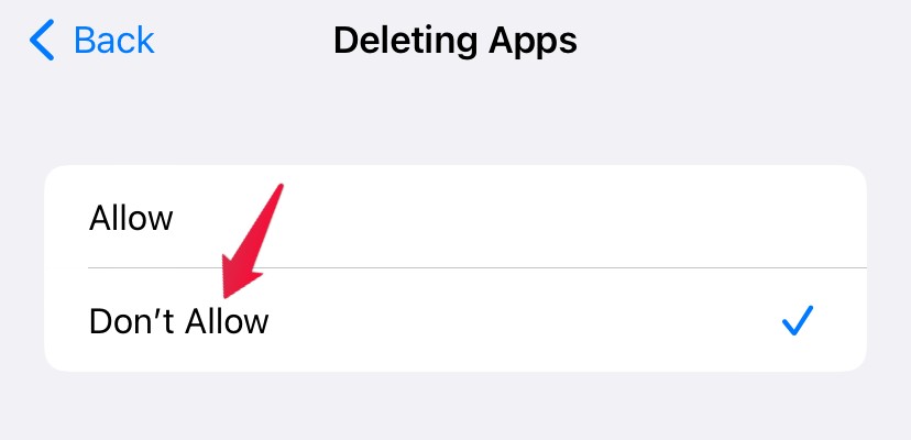 Deleting Apps Setting iPhone