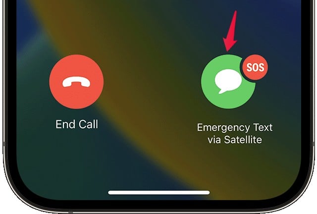 Emergency SOS Message via Satellite iPhone