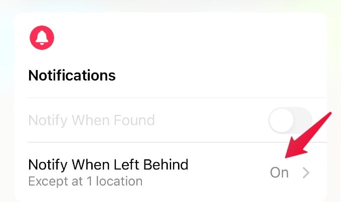 Enable Notify When Left Behind for AirPods Pro