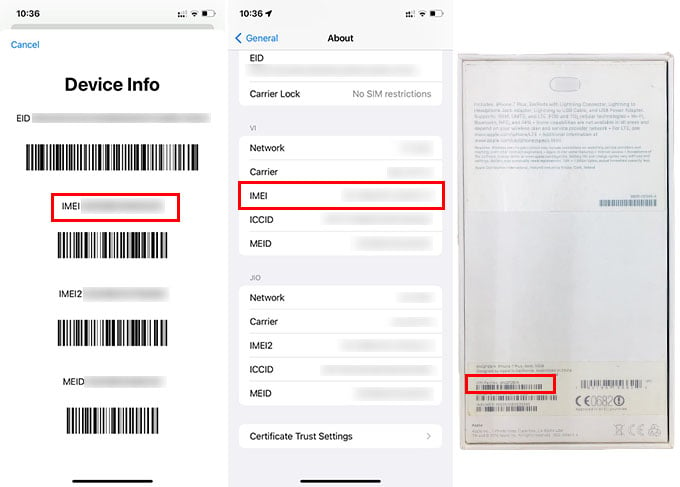 IMEI Numbers Match on iPhone