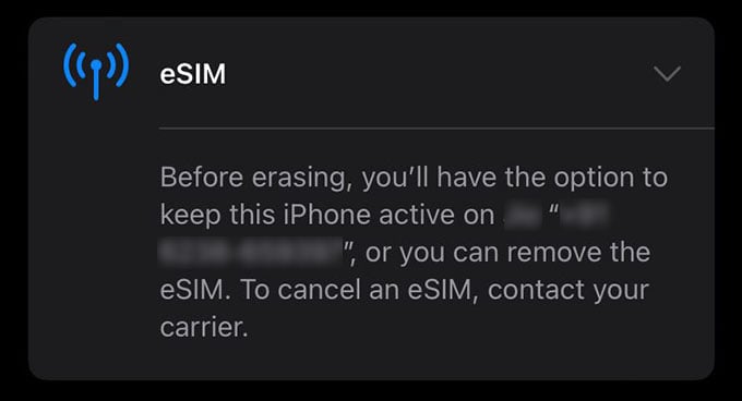 Reset iPhone Without Removing eSIM