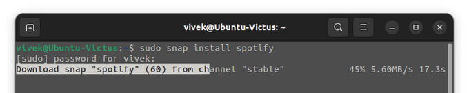 install spotify on Ubuntu
