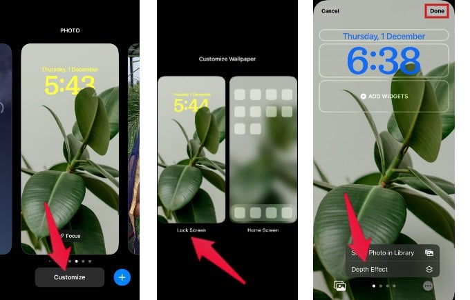 Add Depth Effect to Lock Screen Wallpaper iPhone