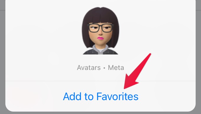 Add WhatsApp Avatar to Favorites iPhone