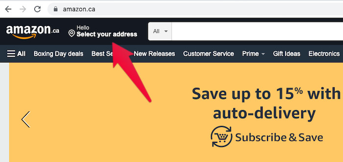 How to Change Country on Amazon Website - 6
