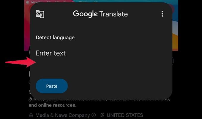 Google Translate Floating Window