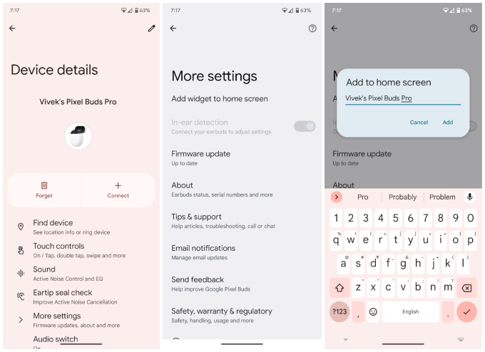 How to Add Google Pixel Buds App on Home Screen - 71
