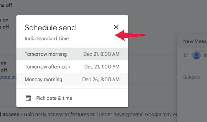 Schedule Email In Gmail