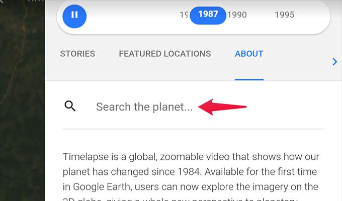 Search The Planet- Google Earth App
