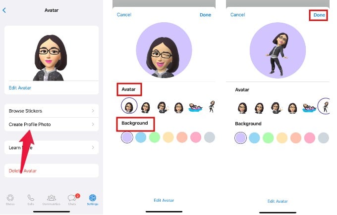 How to Create and Personalize Your Own Avatar on WhatsApp - 33