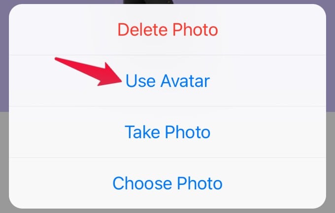 Use Avatar as WhatsApp Profile Pic iPhone