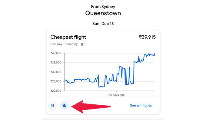 Set Price Alerts in Google Flights to Get Best Price for Next Trip - 75