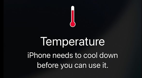 iPhone Needs to Cool Down Message