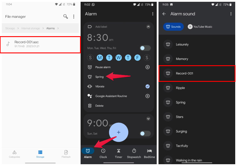 Voice Recording Alarm Clock Sound on Any Android