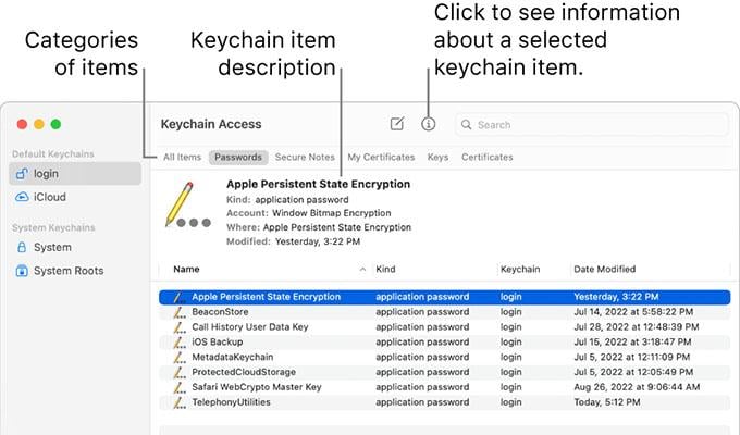 Apple KeyChain Access