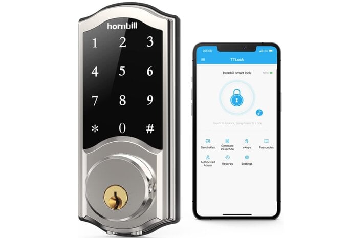 Hornbill Keyless Entry Lock works with TTLock