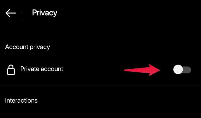 Instagram Private Account Settings