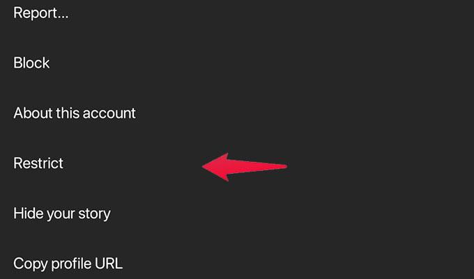 Instagram Restrict Account