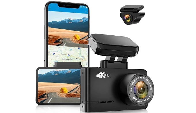 WolfBox D07 4K Dash Cam with WiFi