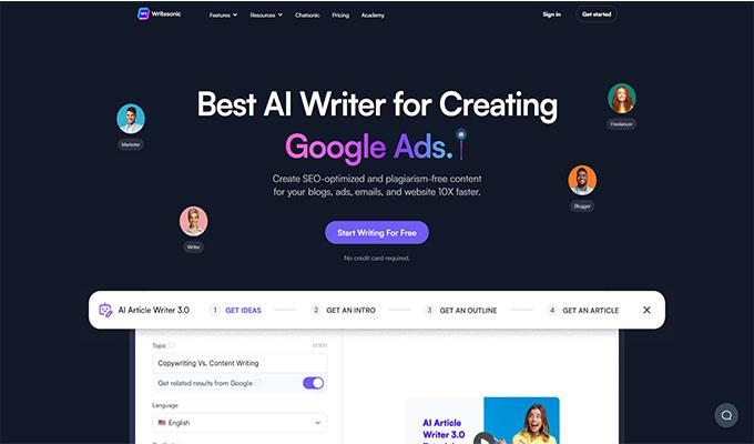 WriterSonic AI Writer