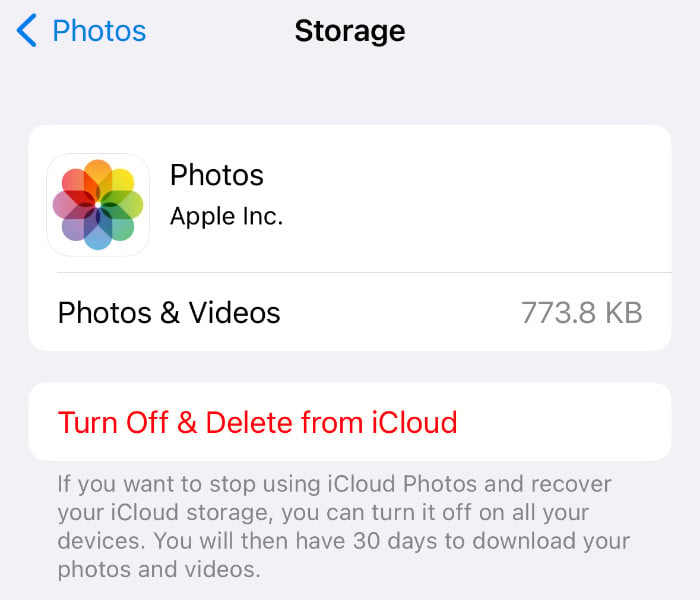 Delete iCloud Shared Photos