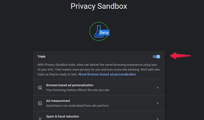 Enable Privacy Sandbox