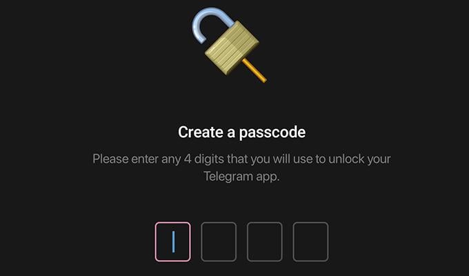Lock Telegram App With Passcode