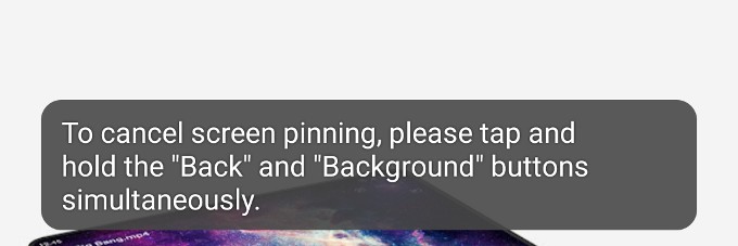 Cancel Screen Pinning Android