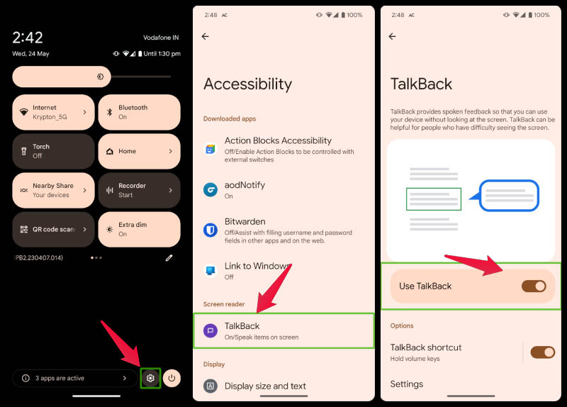 turn Off TalkBack on Android