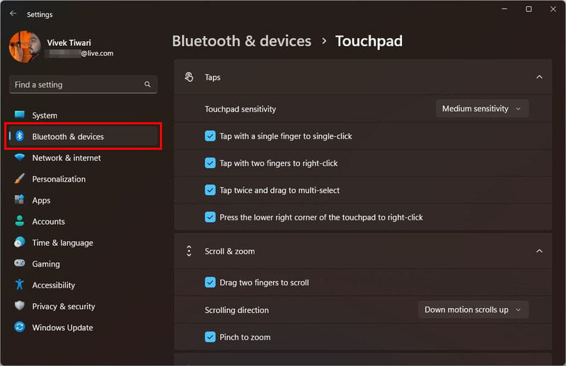 Navigate with Ease: A Guide to Customizing Touchpad Gestures on Windows Virtual Desktop - MashTips