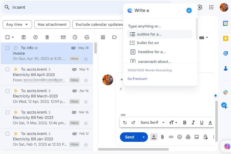Compose AI for Gmail and Google Docs