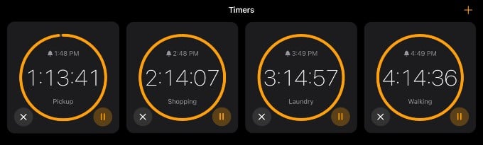 Multiple Timers Running iPad