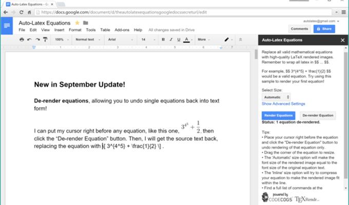 Auto-LaTeX Equations