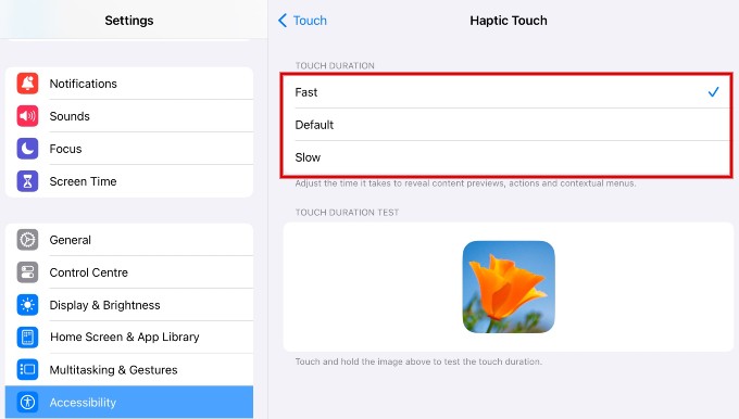 Fast Haptic Touch iPad