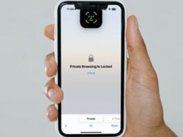 Lock Private Browsing iPhone