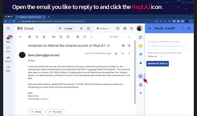 ReplAI- Chat GPT For Gmail