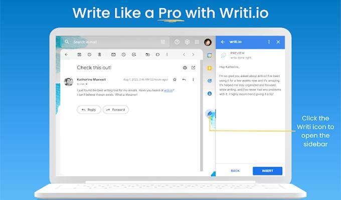 Writi,io AI ChatGPT For Gmail