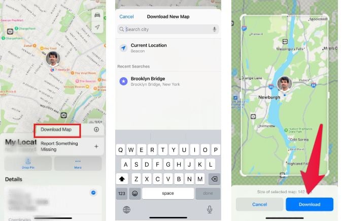 Download Offline Apple Maps iPhone