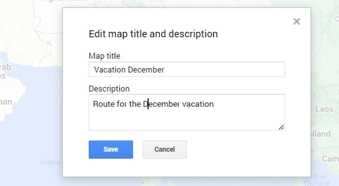 Edit Map Title and Description Custom Google Map PC