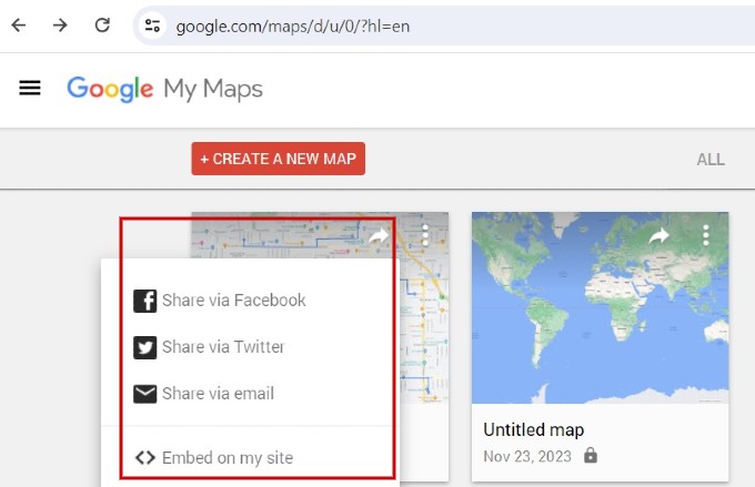 Share Custom Google Map PC